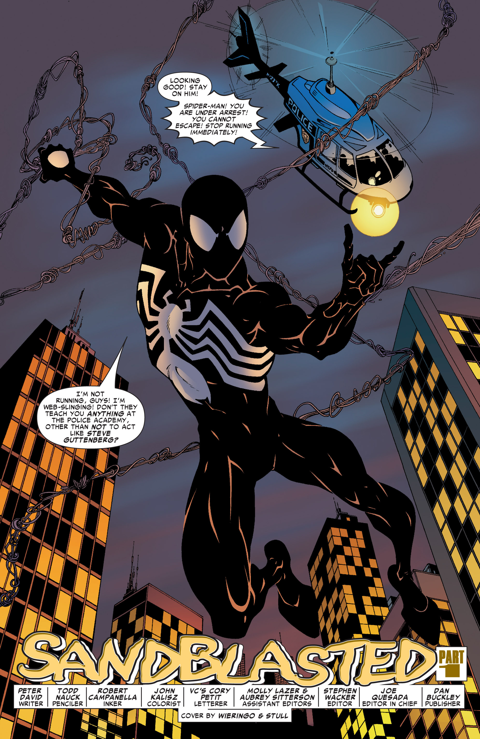 Spider-Man in the black suit during the Back in Black era